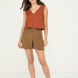 Florence Short in Silk Crepe