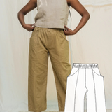 Patrón de costura digital Clyde Work Pant