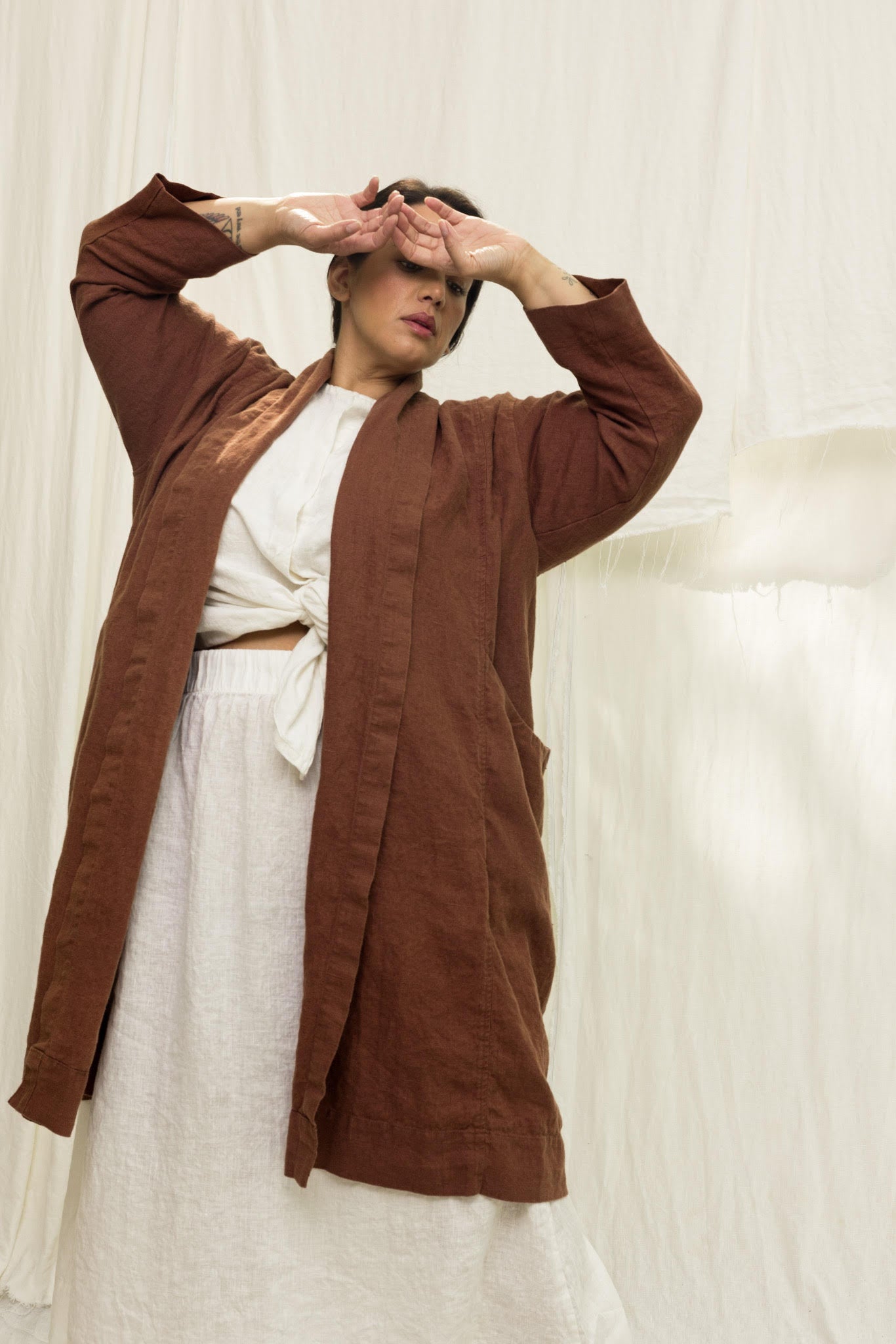 Clyde Trench in Midweight Linen