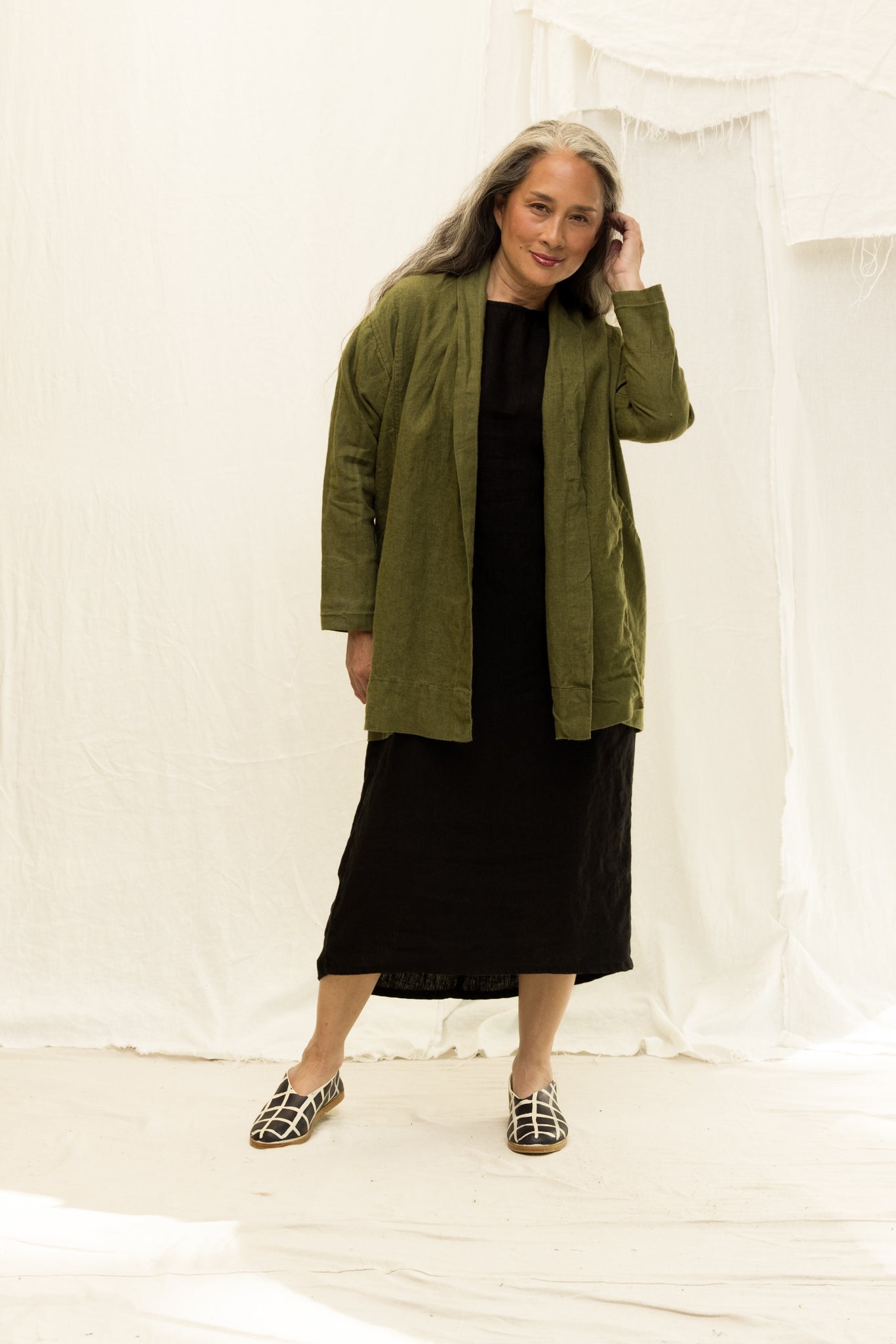 Clyde Jacket in Midweight Linen