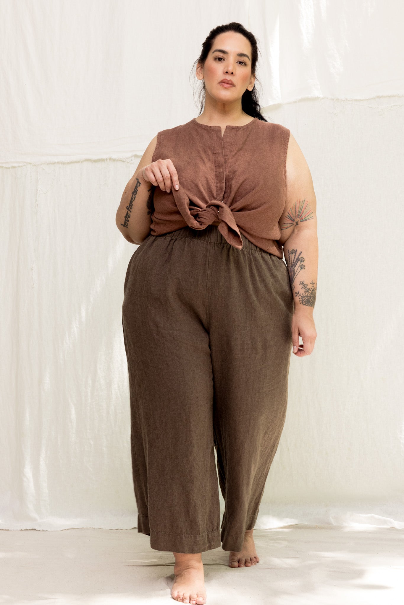 Florence Pant in Midweight Linen