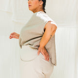 Clyde Culotte in Organic Cotton Canvas Natural#color_natural