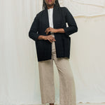 Clyde Jacket in Organic Cotton Canvas Black#color_black