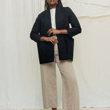 Clyde Jacket in Organic Cotton Canvas Black#color_black