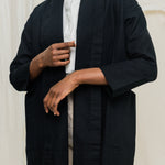 Clyde Jacket in Organic Cotton Canvas Black#color_black