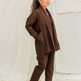 Clyde Jacket in Organic Cotton Canvas Umber#color_umber