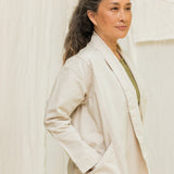 Clyde Trench in Organic Cotton Canvas Natural#color_natural