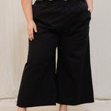 Florence Pant in Organic Cotton Canvas Black#color_black