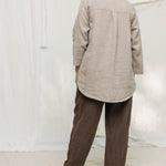 Andy Trouser in Midweight Linen Cacao#color_cacao