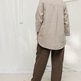 Andy Trouser in Midweight Linen Cacao#color_cacao