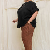 Andy Trouser in Midweight Linen Cedar#color_cedar
