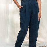 Andy Trouser in Midweight Linen Indigo#color_indigo
