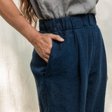 Andy Trouser in Midweight Linen Indigo#color_indigo