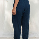 Andy Trouser in Midweight Linen Indigo#color_indigo