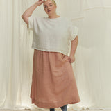 Bel Skirt in Lightweight Linen Canyon#color_canyon