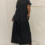 Bel Skirt in Lightweight Linen Ink#color_ink