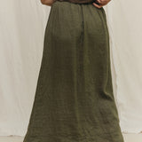 Bel Skirt in Lightweight Linen Lichen#color_lichen