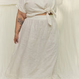 Bel Skirt in Lightweight Linen Salt#color_salt