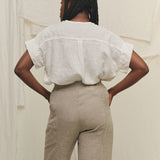 Georgia Snap Top in Lightweight Linen Salt#color_salt