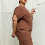 Georgia Tee in Midweight Linen Cedar#color_cedar
