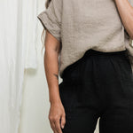 Georgia Tee in Midweight Linen Flax#color_flax