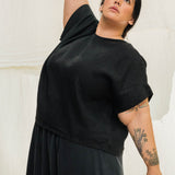 Georgia Tee in Midweight Linen Ink#color_ink