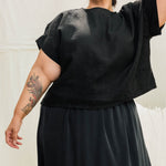 Georgia Tee in Midweight Linen Ink#color_ink