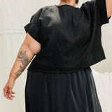 Georgia Tee in Midweight Linen Ink#color_ink