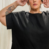 Georgia Tee in Midweight Linen Ink#color_ink