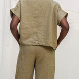 Georgia Tee in Midweight Linen Pear#color_pear