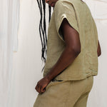Georgia Tee in Midweight Linen Pear#color_pear