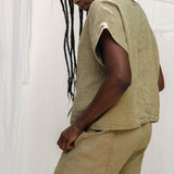 Georgia Tee in Midweight Linen Pear#color_pear