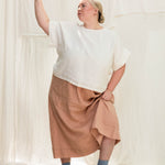 Georgia Tee in Midweight Linen Salt#color_salt