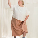 Georgia Tee in Midweight Linen Salt#color_salt