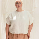 Georgia Tee in Midweight Linen Salt#color_salt