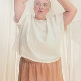Georgia Tee in Midweight Linen Salt#color_salt