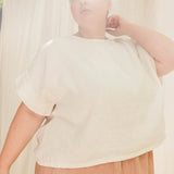 Georgia Tee in Midweight Linen Salt#color_salt