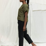 Georgia Tee in Midweight Linen Verte#color_verte