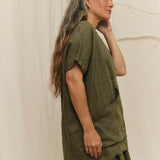 Harper Tunic in Lightweight Linen Lichen#color_lichen