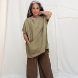 Harper Tunic in Midweight Linen Pear#color_pear