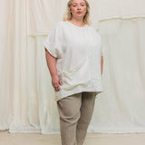 Harper Tunic in Midweight Linen Salt#color_salt