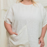 Harper Tunic in Midweight Linen Salt#color_salt