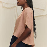 Linn Tee in Lightweight Linen Canyon#color_canyon