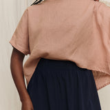 Linn Tee in Lightweight Linen Canyon#color_canyon