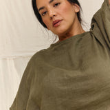 Linn Tee in Lightweight Linen Lichen#color_lichen