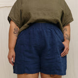 Linn Tee in Lightweight Linen Lichen#color_lichen