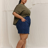 Linn Tee in Lightweight Linen Lichen#color_lichen