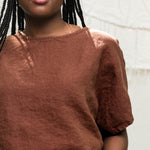 Linn Tee in Midweight Linen Cedar#color_cedar