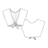 Modèle de couture numérique Maxine Crop