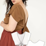 Modèle de couture numérique Maxine Crop
